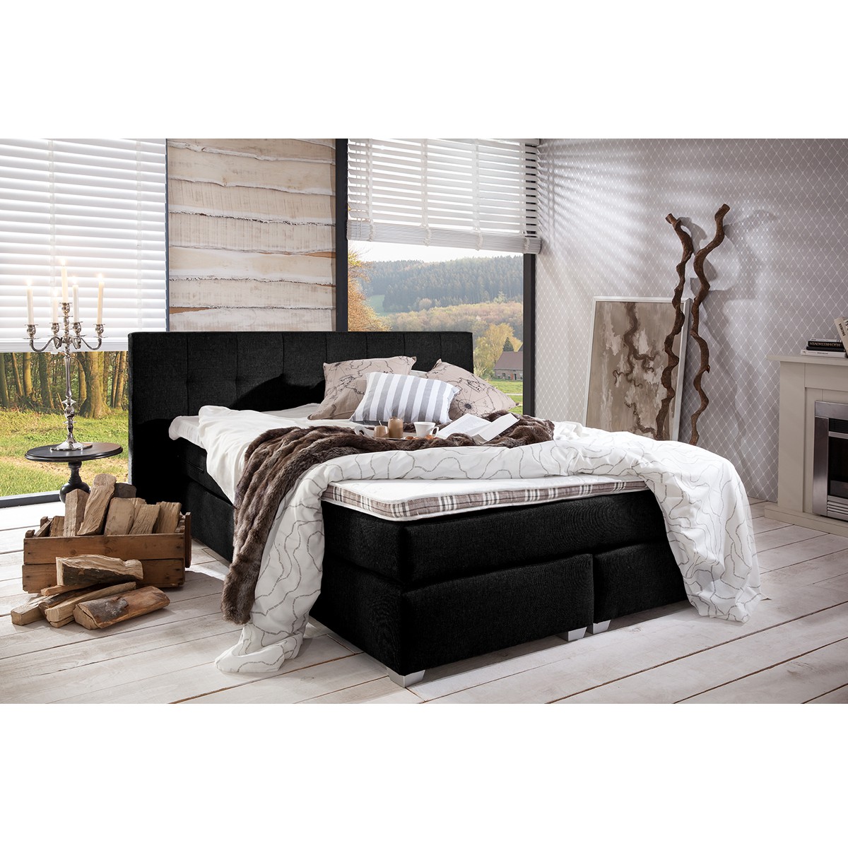 Boxspringbett Black Moon ein extravagantes Bett bei moebel